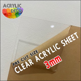 Clear Acrylic Sheets Perspex Plate Plastic Crafts DIY Material Cut