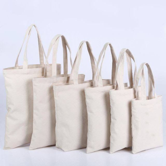 Plain Katsa Flat Tote Bag Canvas (6 x 8in) [High Quality] Eco Bag ...