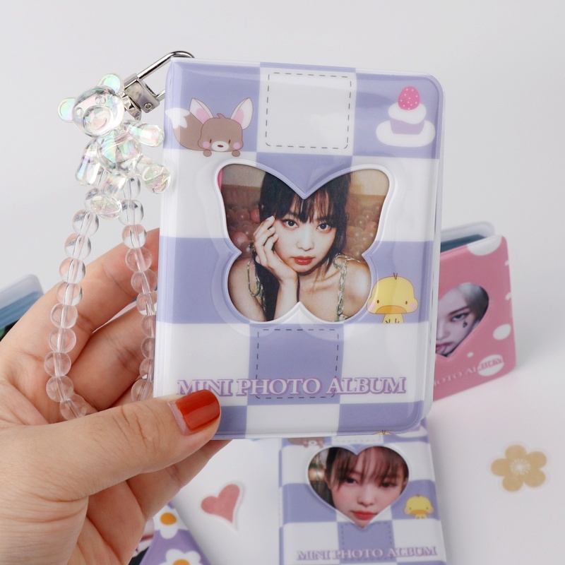 3 Inch Mini Photo Album Photocard Polaroid Heart Collect Book Lomo Card 