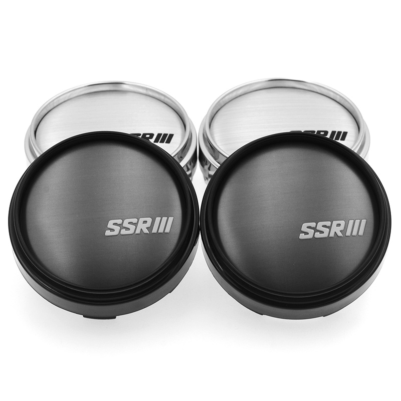 CarDIY 4pcs 66mm OD 62mm ID SSR Wheel Centre Cap ssr Sport Rim Hub Cap