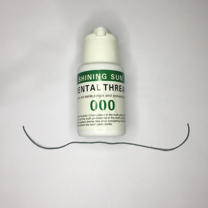 1 Bottle Dental Thread Disposable Gingival Retraction Cord Knitted Cotton Gum Line Size 0 00 000