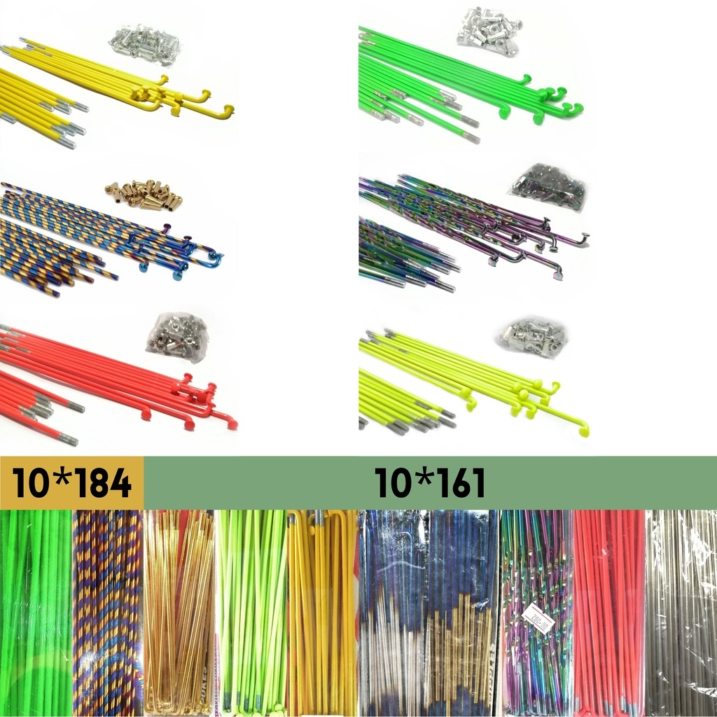 Knk Motor Universal Spokes & Nipple 36 PCS with Colors 10x184 10x161 Shopee Philippines