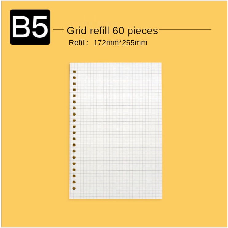 20/26/30 Holes Loose-Leaf Refill pages 60 Sheets Binder Notebook Refill ...