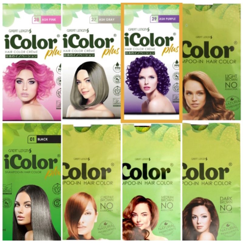 ICOLOR HAIR DYE SHAMPOO Shopee Philippines