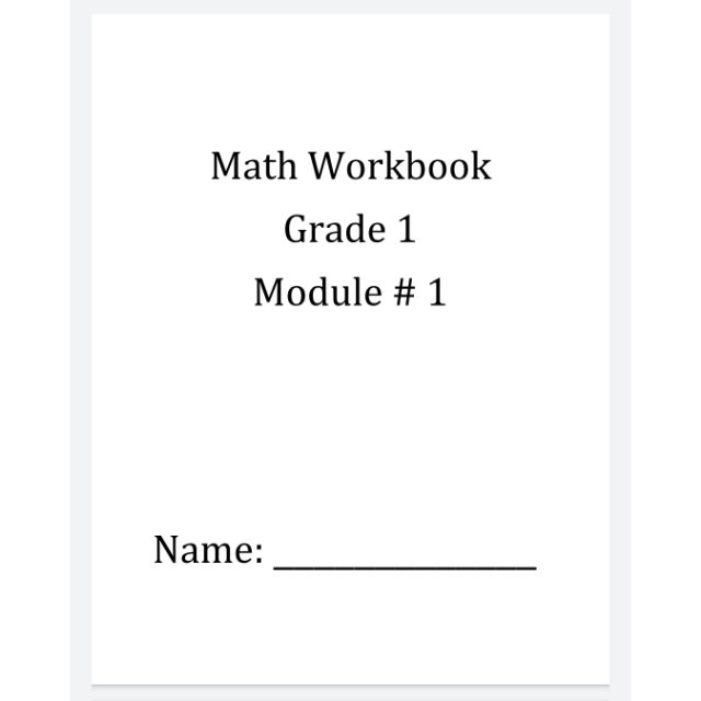 Workbook Math From Deped Commons Grade 1 1 233 Pages Shopee Philippines 1003