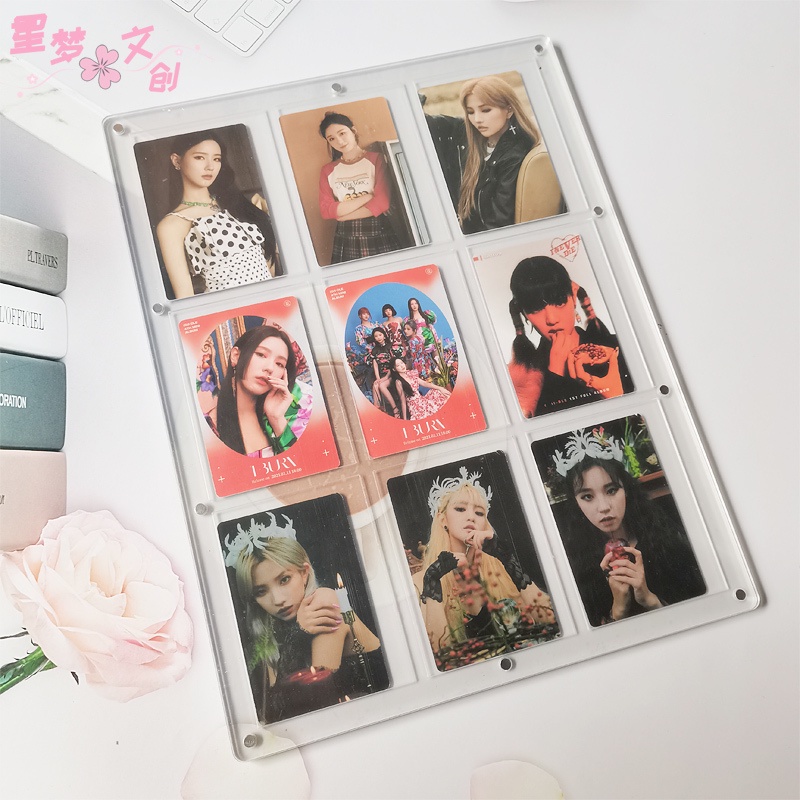 High Clarity Multi Slot Magnetic Display Case Photo Card Holder ...