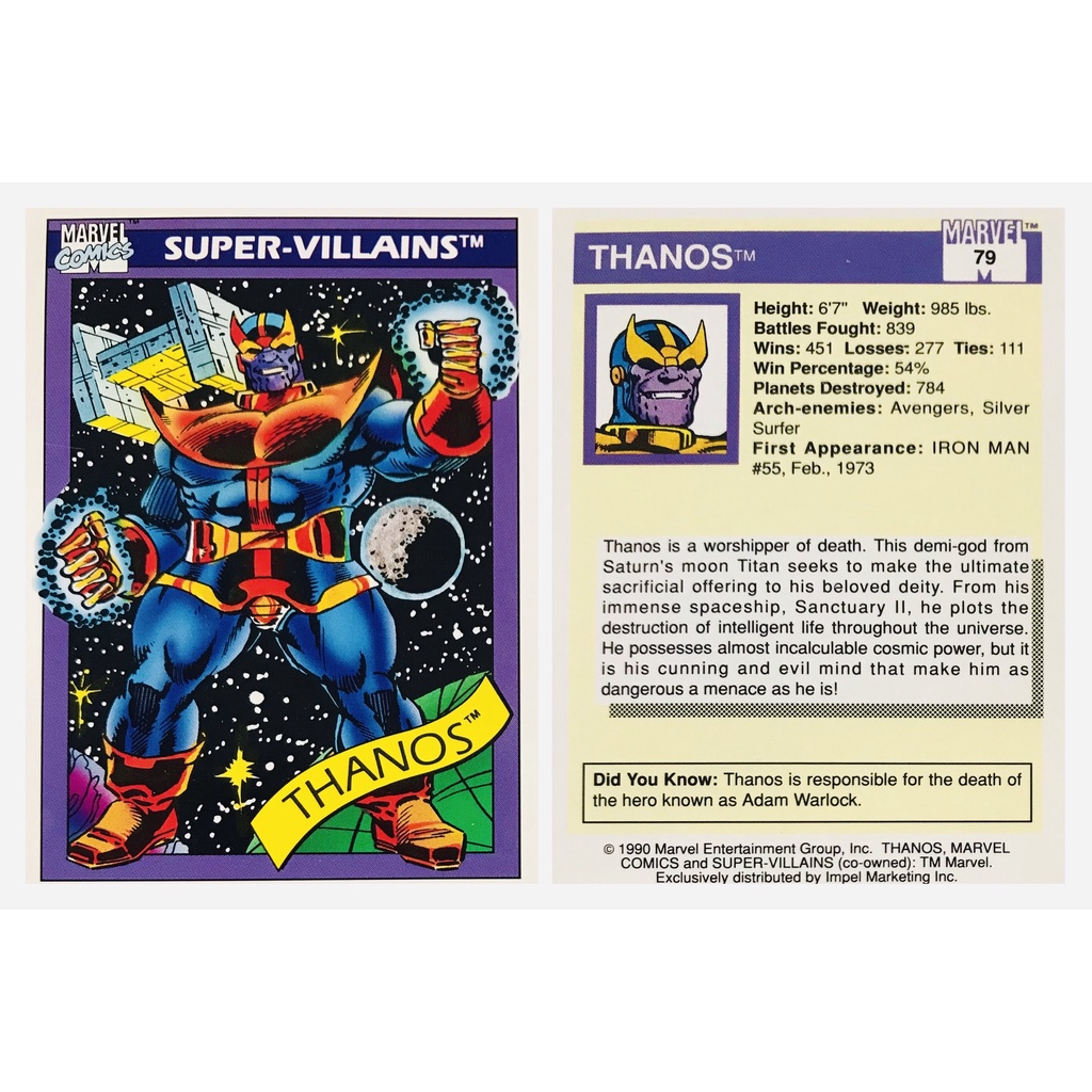 Thanos Marvel Collectible Cards Avengers Singles | Shopee Philippines