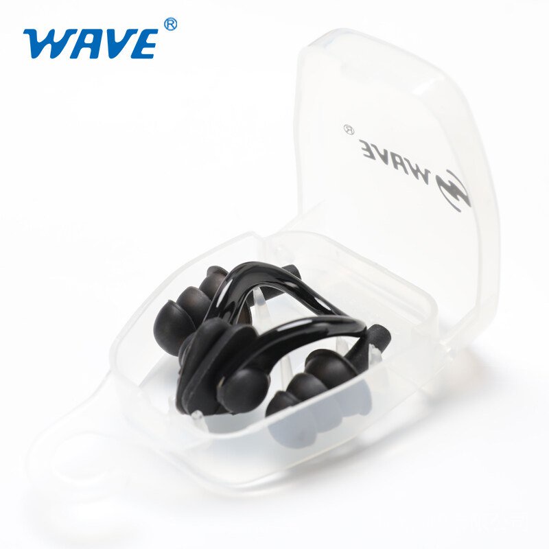 WAVE Silicone Waterproof Earplugs Swimming Earplugs And Nose Clips