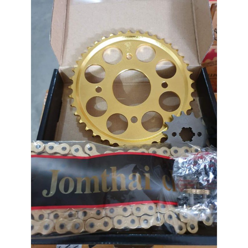 JOMTHAI Sprocket Set Raider 150 Reborn/ Raider 150 Fi (Gold/Nickel