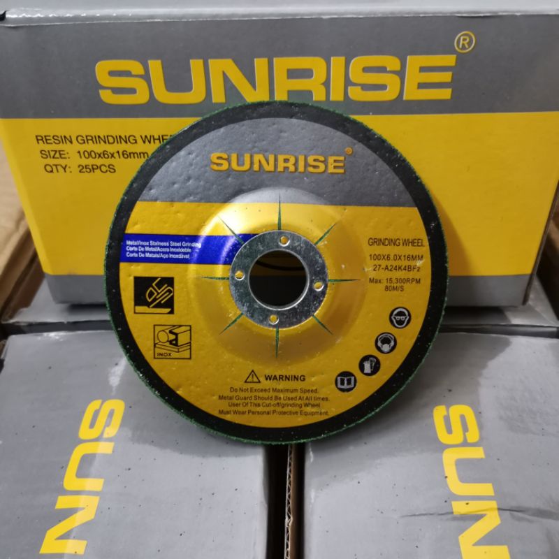 Sunrise Grinding disc 4" High Quality (25 pcs) Shopee Philippines