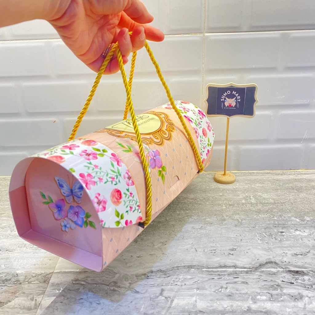 6pcs Roll Sponge Box/Roll Sponge Box/Cake Box/Flower Pattern Cake Box ...
