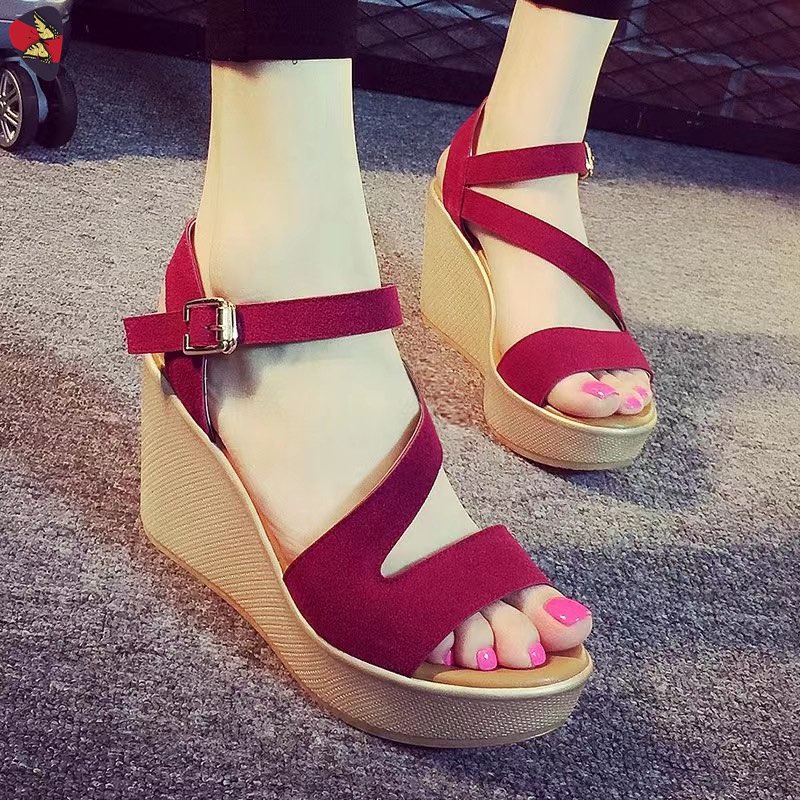 Katerina fashion wedge sandals 310 Shopee Philippines