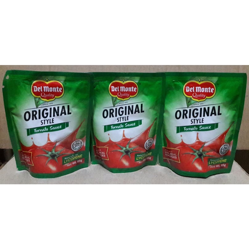 Del Monte Original Style Tomato Sauce (115g x 3pouch) Shopee Philippines