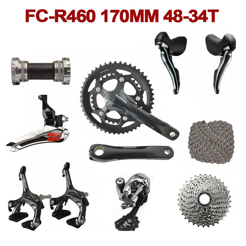 Shimano Tiagra 4700 2x10 Speed Road Bike Groupset Crankset 170 172.5mm 50 34T 52 36T Bike Bicycle Fullset Groupset