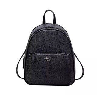 Black leather cheap guess backpack