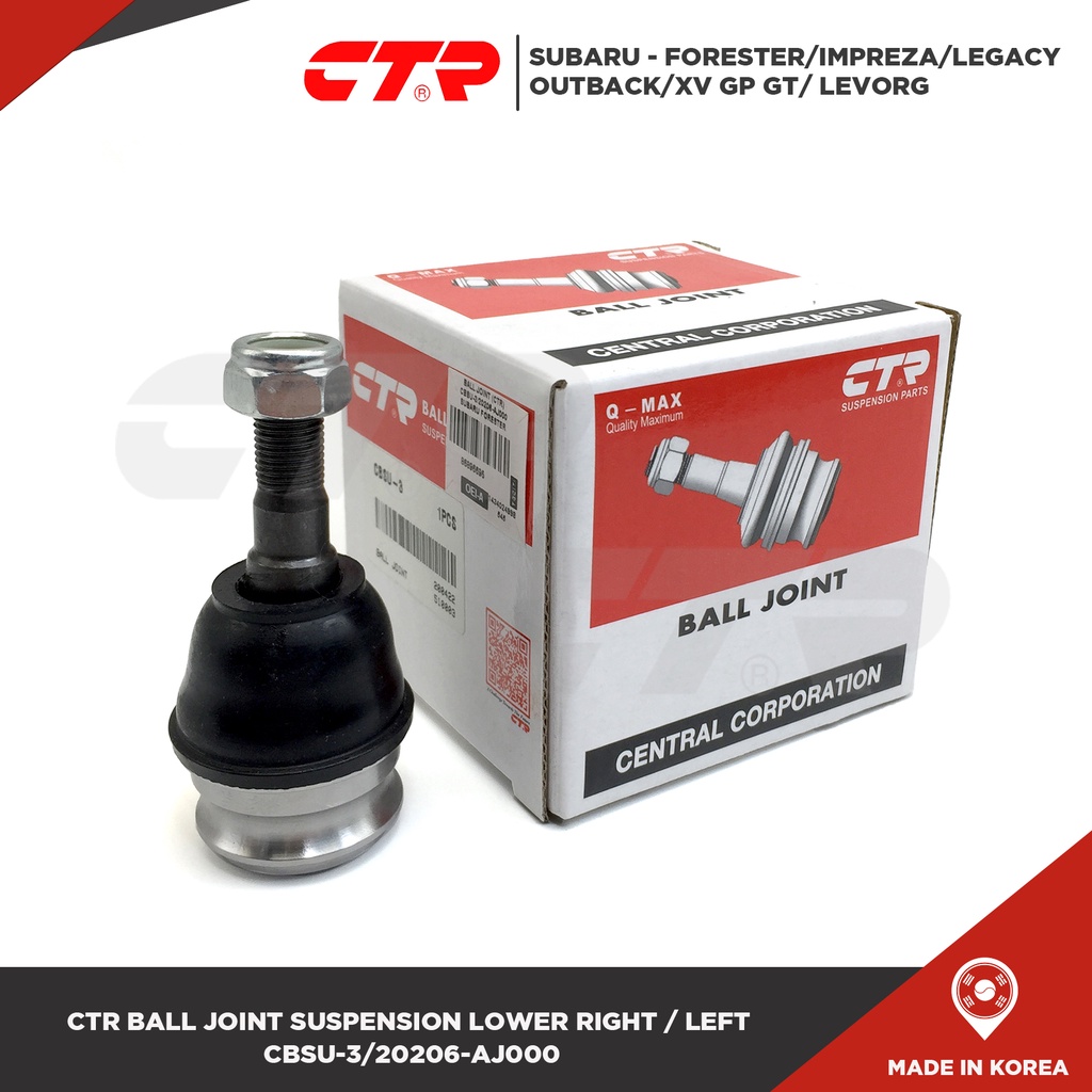 CTR Ball Joint Lower Right Left CBSU-3 / 20206-AJ000 Subaru Forester ...