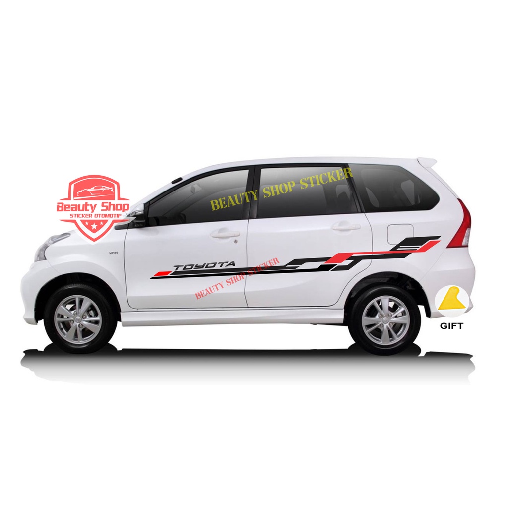 Toyota list stripe Car Sticker toyota All Size avanza agya rush vios ...