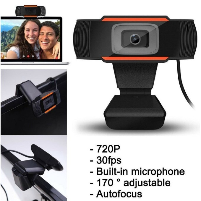 Webcam Full HD 720P USB Video Gamer Camera ForPortatile Laptop Computer ...