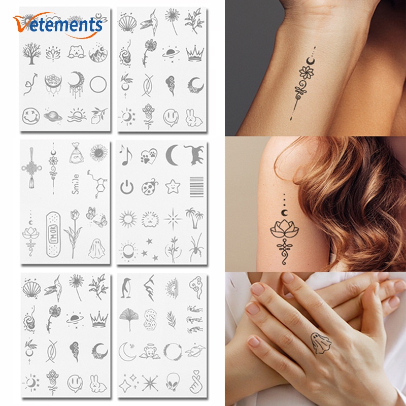5Pcs Waterproof Cartoon Design Temporary Tattoo Stickers / Trendy ...