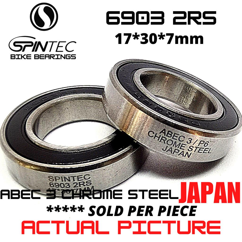 SPINTEC 6903 2RS Japan Chrome Steel Rubber Sealed Bike Bearings for