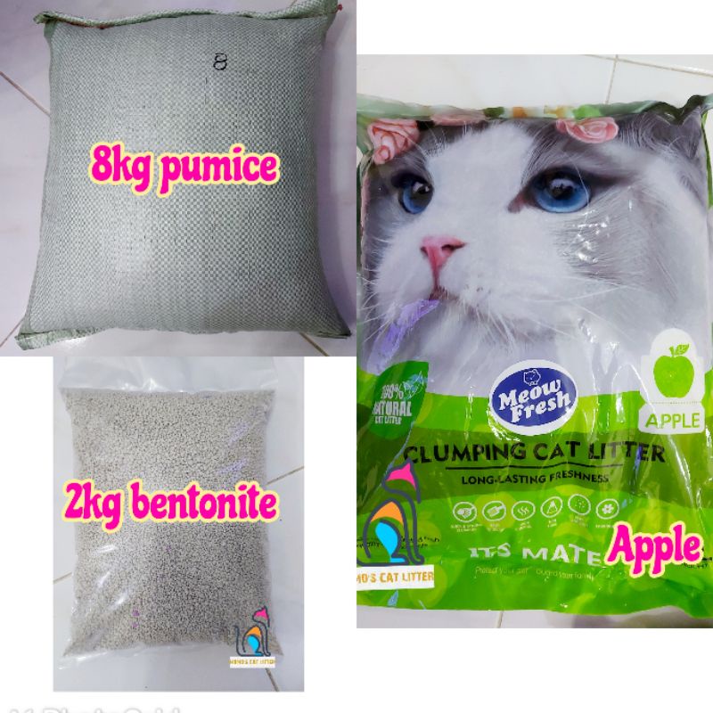 10kg Pumice Cat Litter And Scented Bentonite Mix Shopee Philippines 3952