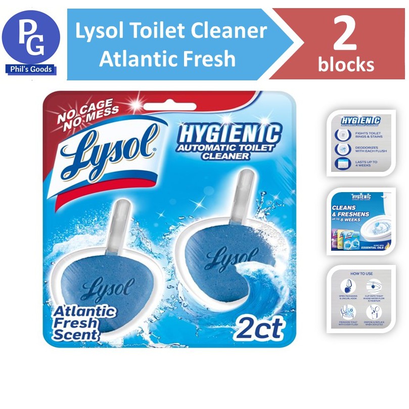 Lysol Hygienic Automatic Toilet Cleaner Atlantic Fresh Scent Shopee Philippines