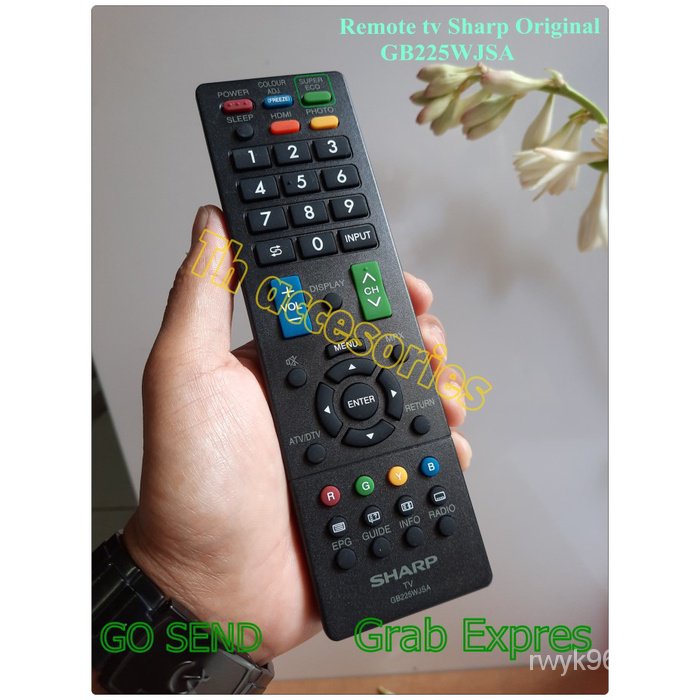 Remote led tv sharp tv Analog Digital Original GB225WJSA Shopee