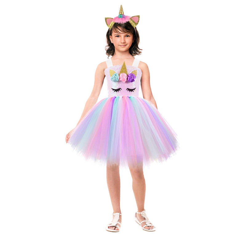 Unicorn dress for 2024 2 year old