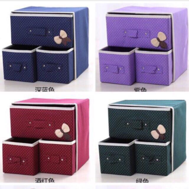 688shop 3in1 Foldable Drawer Organizer with Three Drawers Design ...