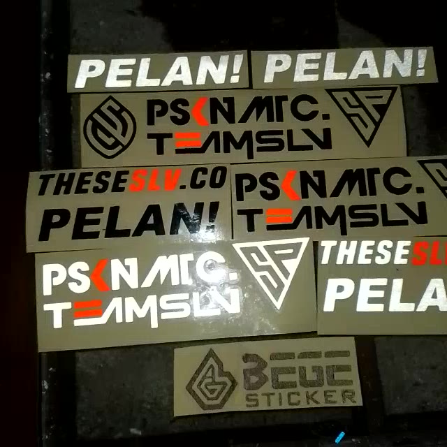 Cutting Sticker PSKN MTC, TEAM SLV, PELAN, Sunmory Fulset Sticker ...