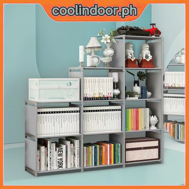 COD DIY Multifunction Bookshelf Storage Rack Storey Simple Bookshelf ...