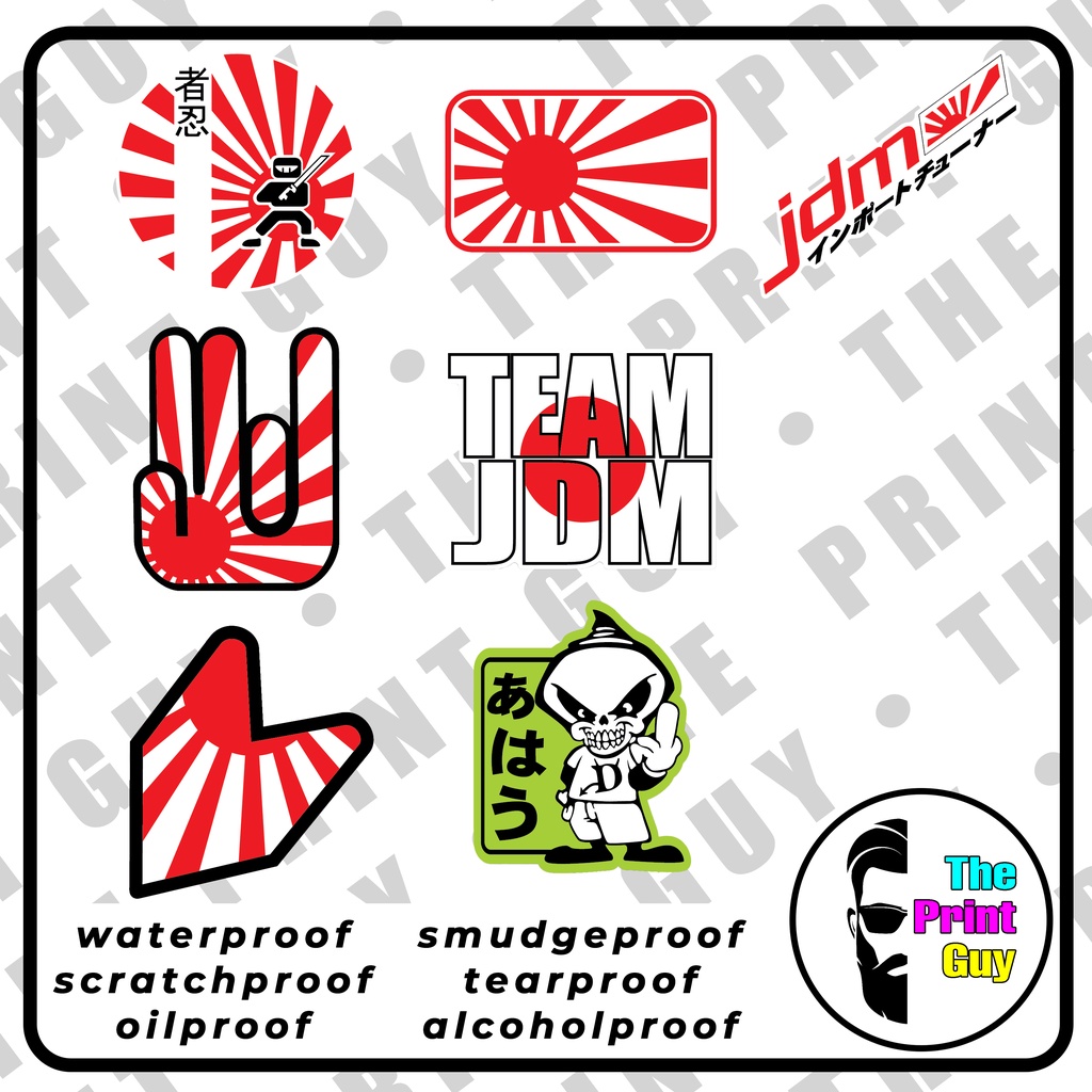 JDM Stickers decal laminated waterproof | Shopee Philippines