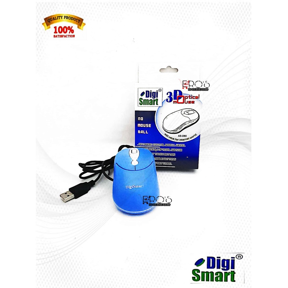 Digi-Smart Optical Mouse USB AS-D80 | Shopee Philippines