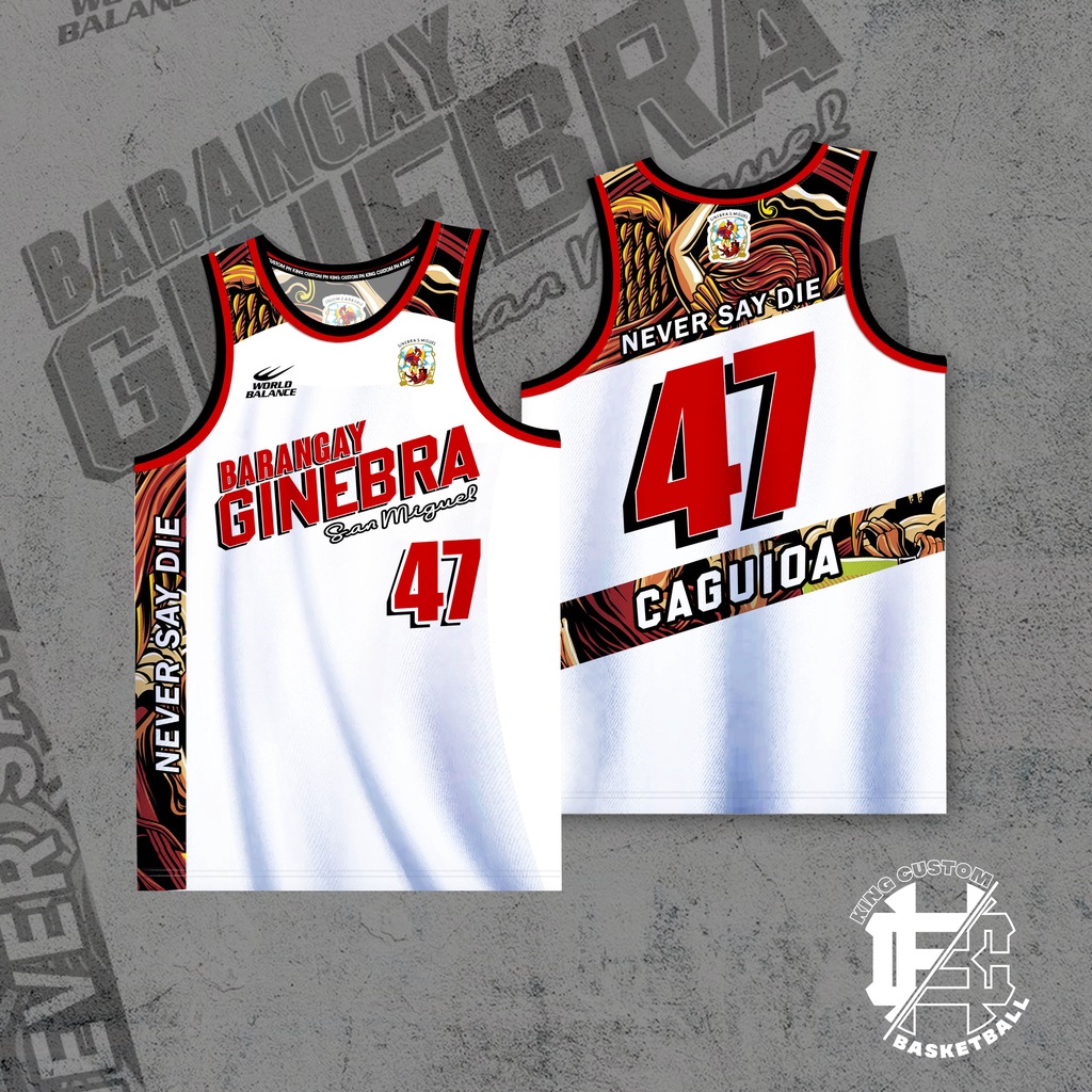 LATEST BARANGAY GINEBRA SAN MIGUEL BASKETBALL JERSEY FREE CUSTOMIZE OF NAME  AND NUMBER ONLY