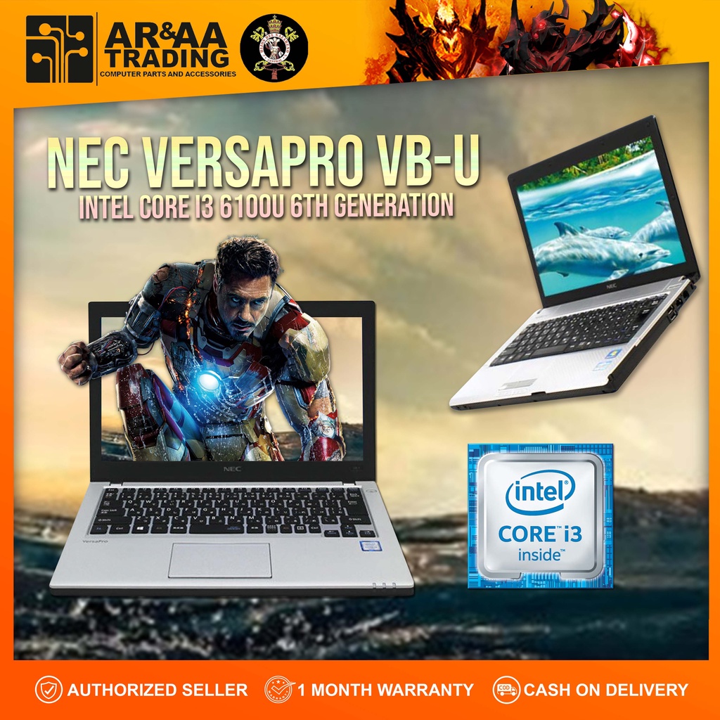 Laptop NEC Versapro VB-U Intel Core i3 6100U 6th Gen 4GB DDR3
