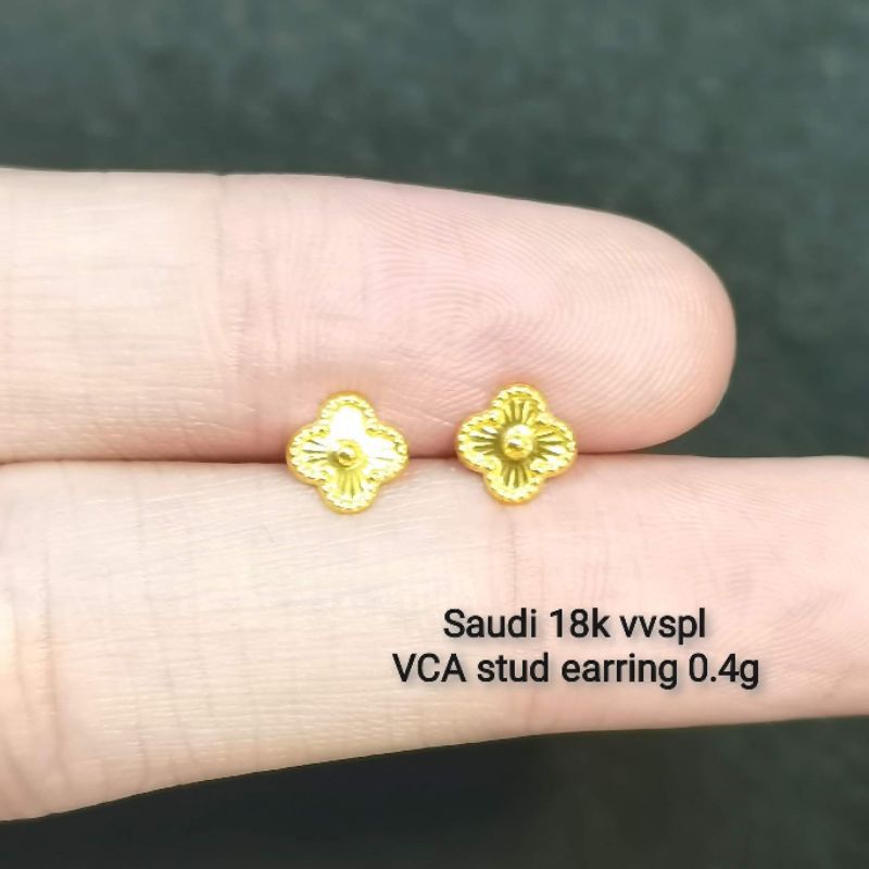 18K Saudi gold earring | Shopee Philippines