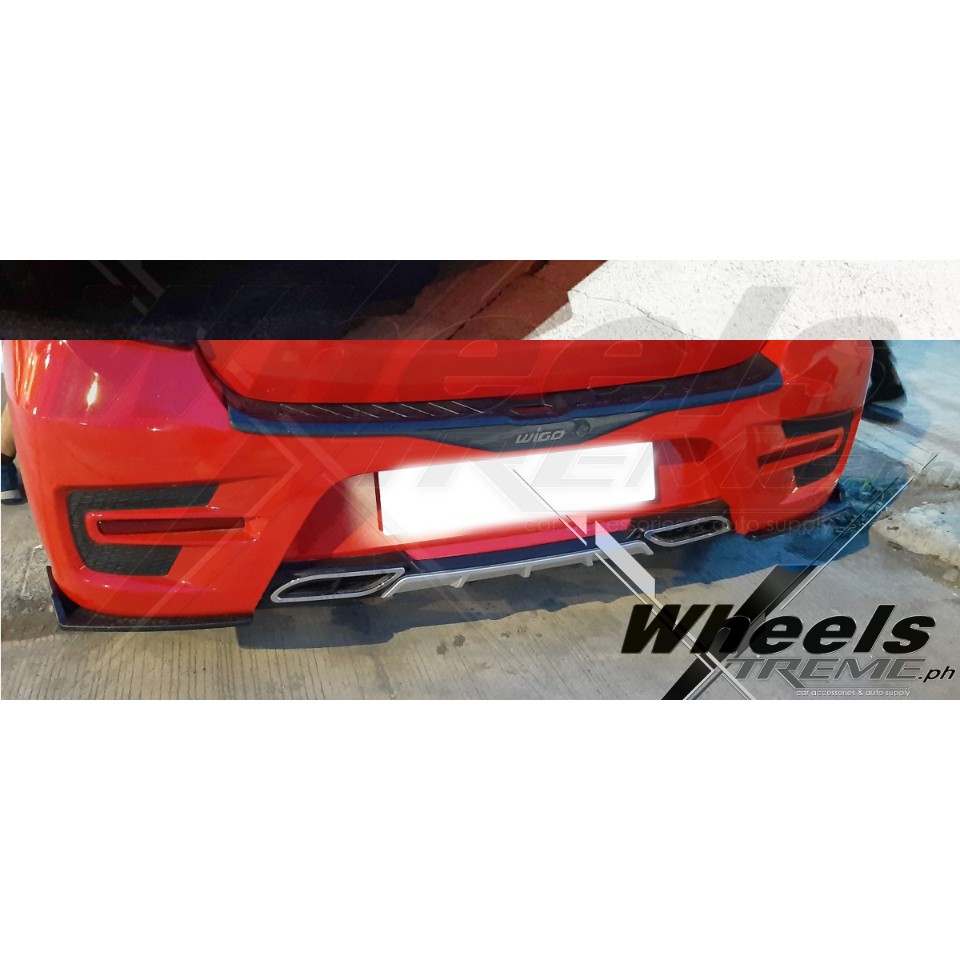 Toyota Wigo gen 2 2018-2020 FRONT & REAR CHIN with rear Diffuser kit ...