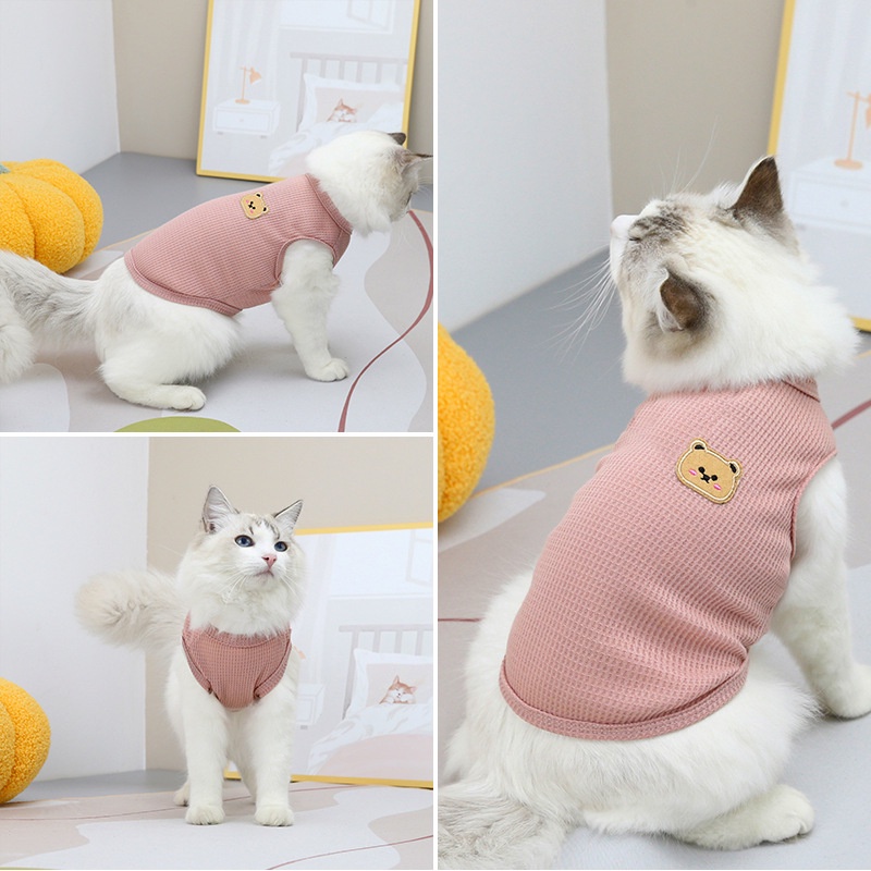 Cute Bear Pet Dogs Cats Clothes for Female Male Puppy Shitzu Clothing ...