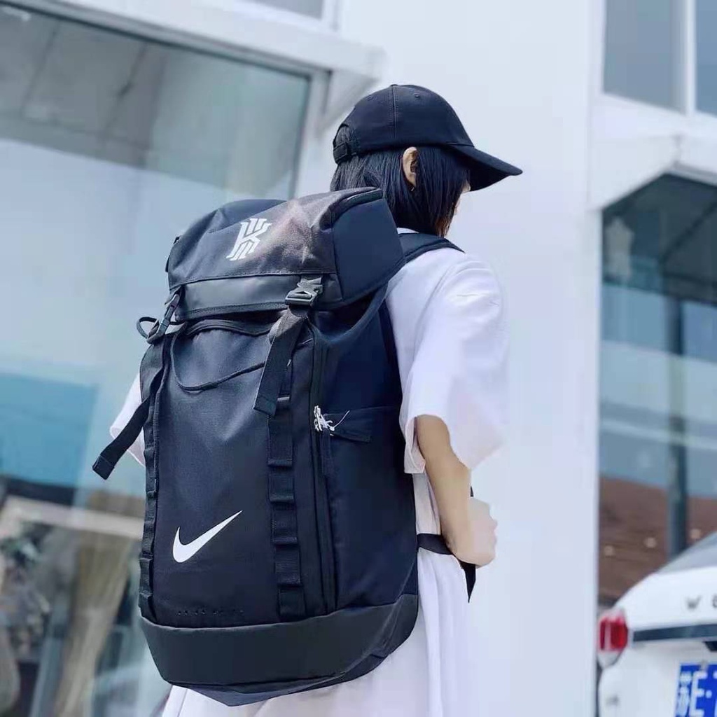 Kyrie irving backpack black and clearance gold