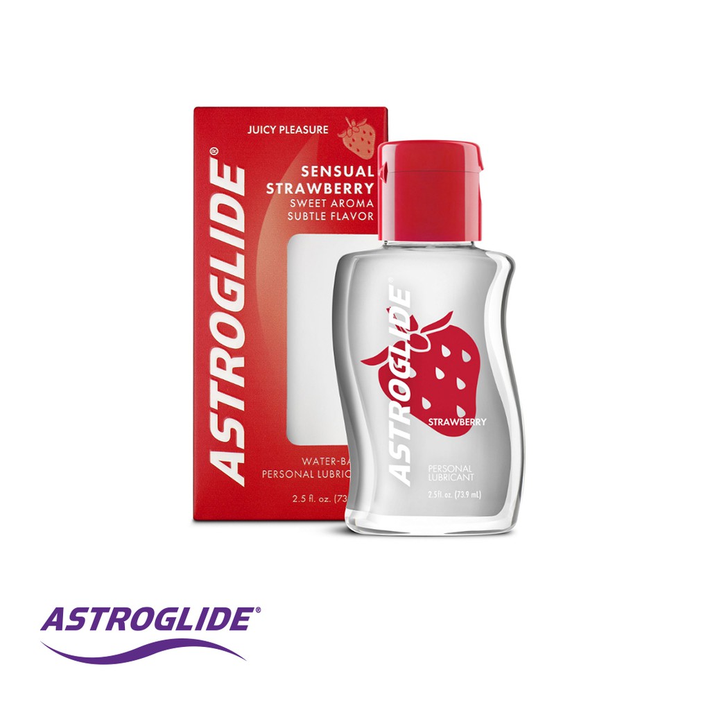 Astroglide Water Based Personal Lubricant. Strawberry Flavored