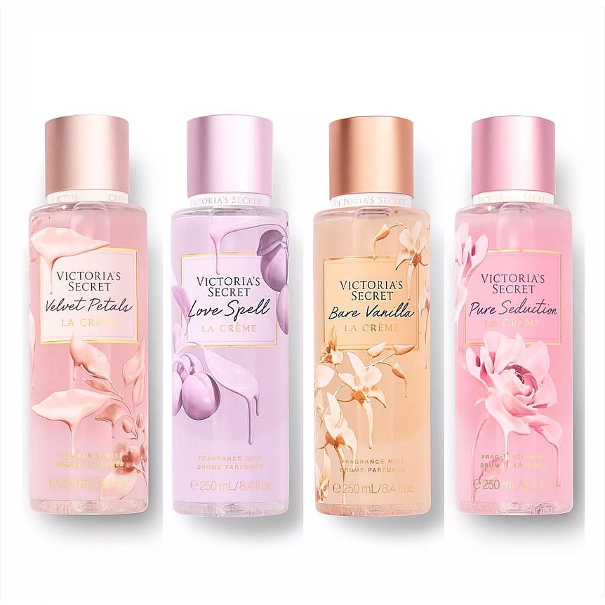 VICTORIA'S SECRET VS VELVET PETALS LA CREME FRAGRANCE BODY MIST & LOTI –  ilarret perfumes