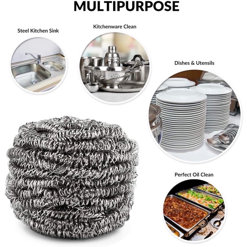 Steel Wool Scrubber Metal Scour Metal Sponge Shopee Philippines