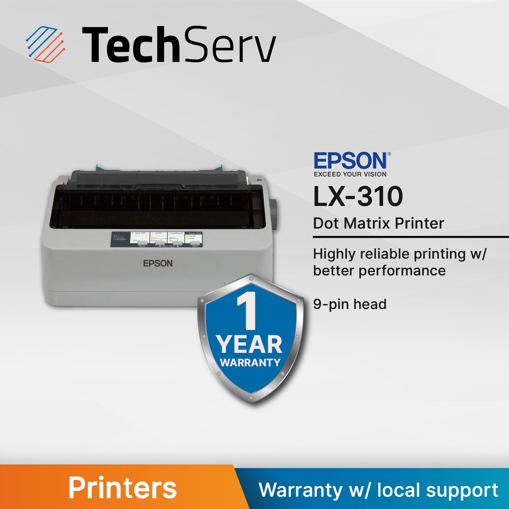 Techserv Epson Lx 310 Lx310 Lx 310 Dot Matrix Printer Shopee Philippines 5344