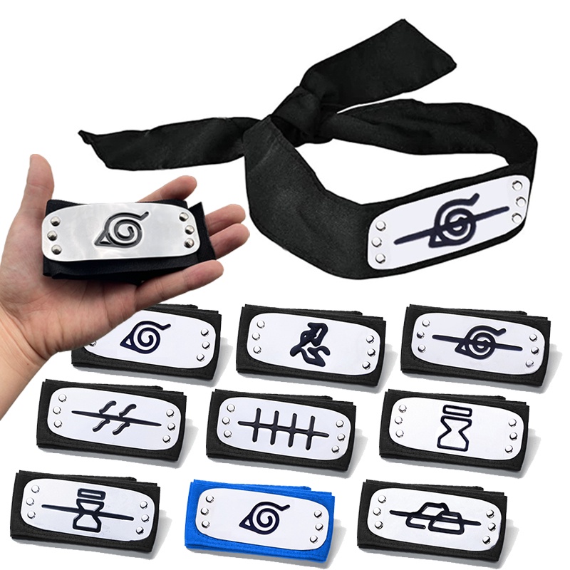 Naruto Ninja Headband Anime Japanese Akatsuki Itachi Kakashi Cosplay ...