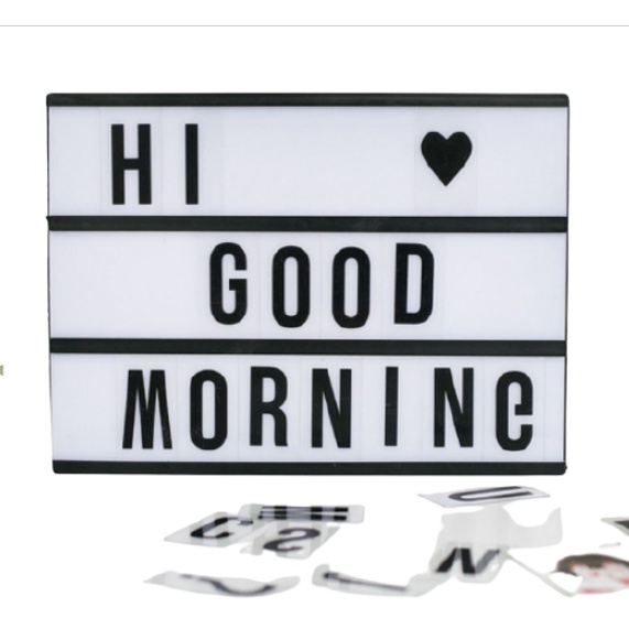 AIC LED Cinematic Light Box personalized Message with Letters, Numbers ...