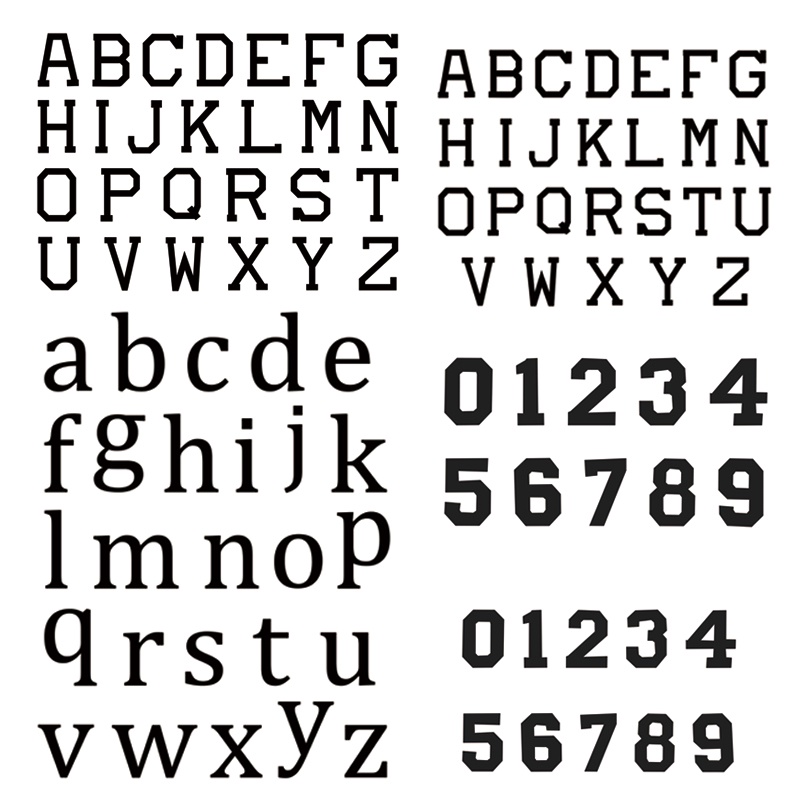 No.09 Patches For Clothes AZ Letter Clothes Stickers TShirt Hoodies