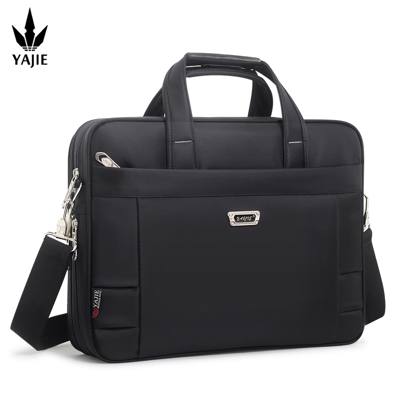 Business Men's Briefcase Canvas Waterproof Large Capacity 14 Inch 15.6 ...