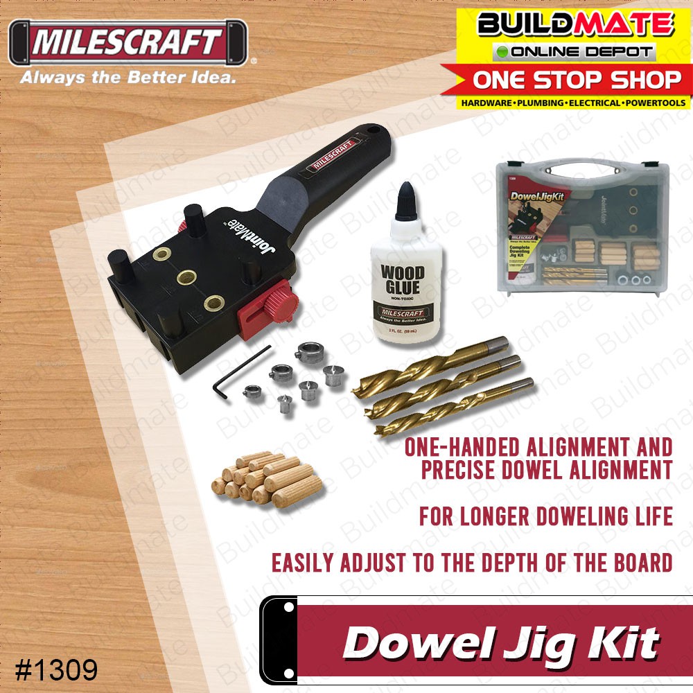 MILESCRAFT Dowel Jig Kit 1309 •BUILDMATE• Shopee Philippines