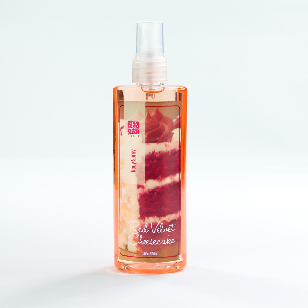 Zen Zest Oil Based Body Spray For Women 150mL RED VELVET CHEESECAKE