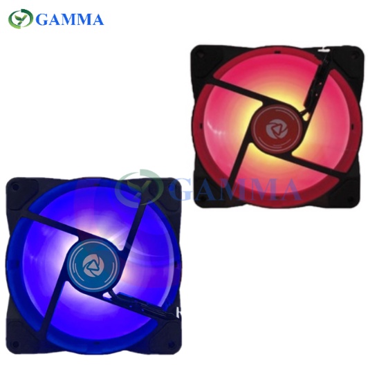 Chassis fan 8CM 12CM LED RGB mute desktop computer cooling fan double ...